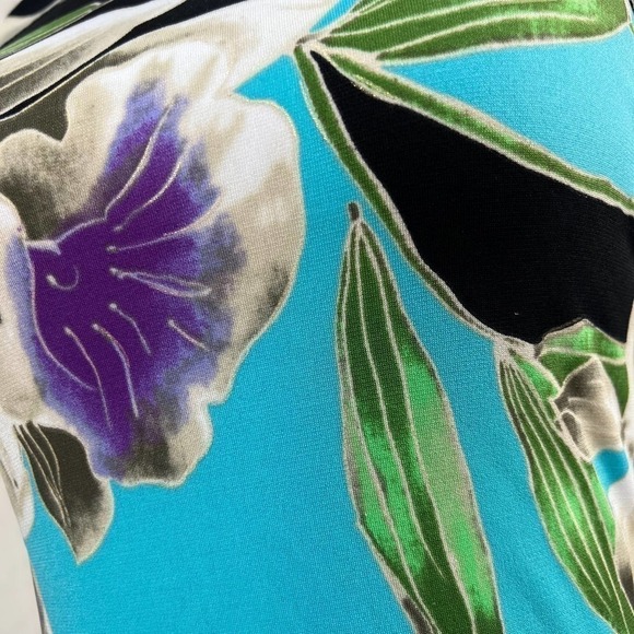 Cache Y2K Floral Halter Dress Lightweight Stretch Size Small - Picture 3 of 16